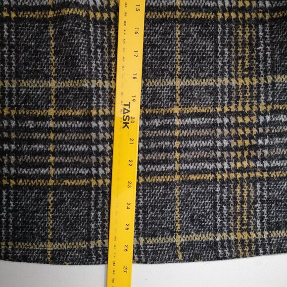 Julie Divina Ladies Size Small Lightweight Gold/Grey/Black Plaid Sweater Set 2pc - Picture 9 of 12